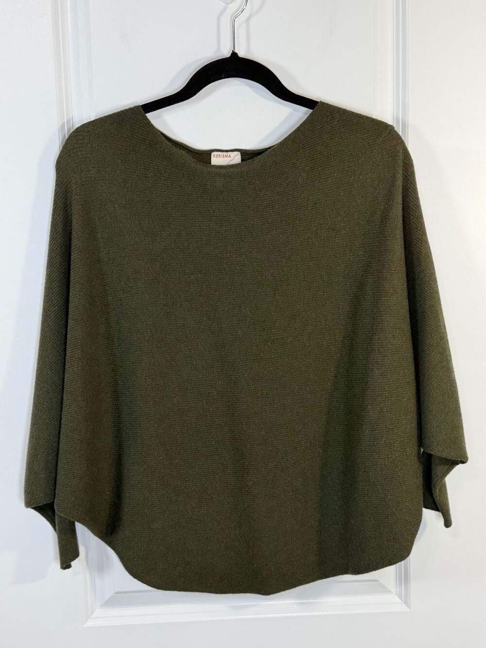 Kerisma Ryker Dolman Batwing Sleeve Sweater Olive Green